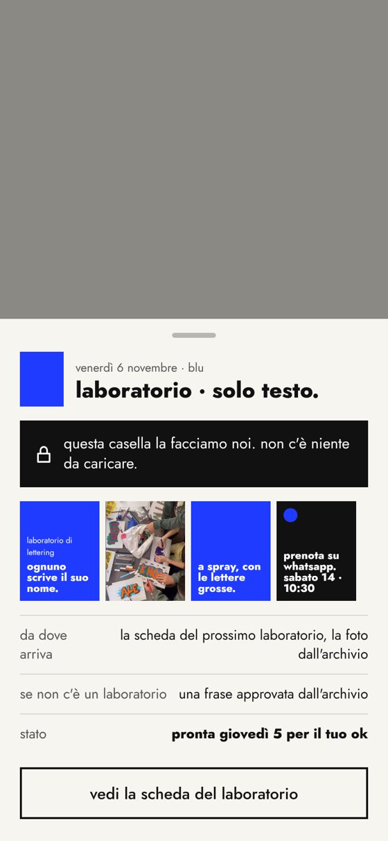 Una casella di solo testo, fatta da noi